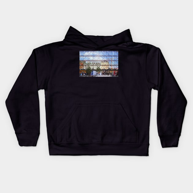 City Centre Reflections Copenhagen Kids Hoodie by Carole-Anne